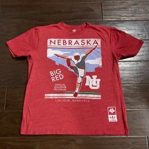 Gently Worn but Lovingly Cared For Adidas University of Nebraska Tee